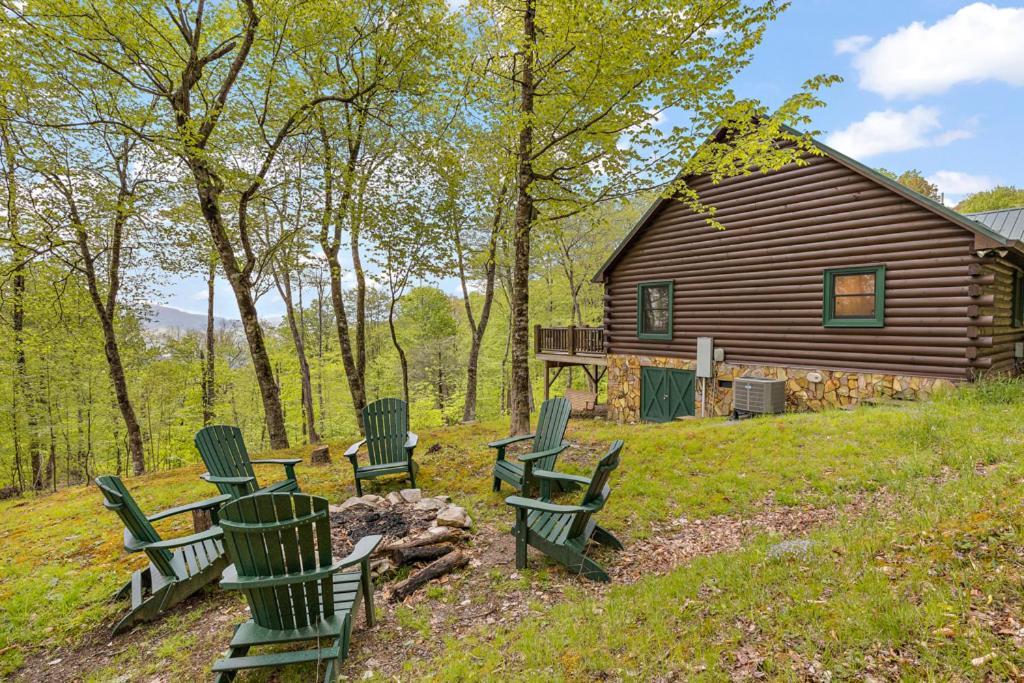 Lucky Bear Cabin Баннер-Элк Экстерьер фото